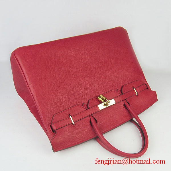 Hermes Birkin 40cm Togo Bag Red 6099